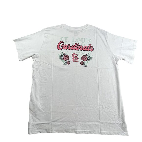 Majestic Other - St Louis Cardinals Floral Men's XL White Baseball Majestic Shirt Pocket Rose